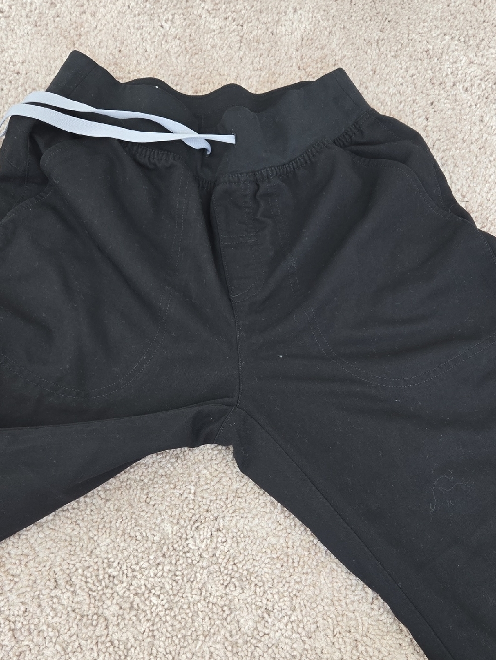 Figs Women Size S/P BLACK High Waisted Isabel Wide Leg Scrub Pants Pockets Work - Picture 6 of 16